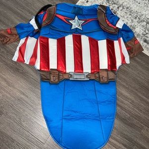 Captain America dog costume- size XL